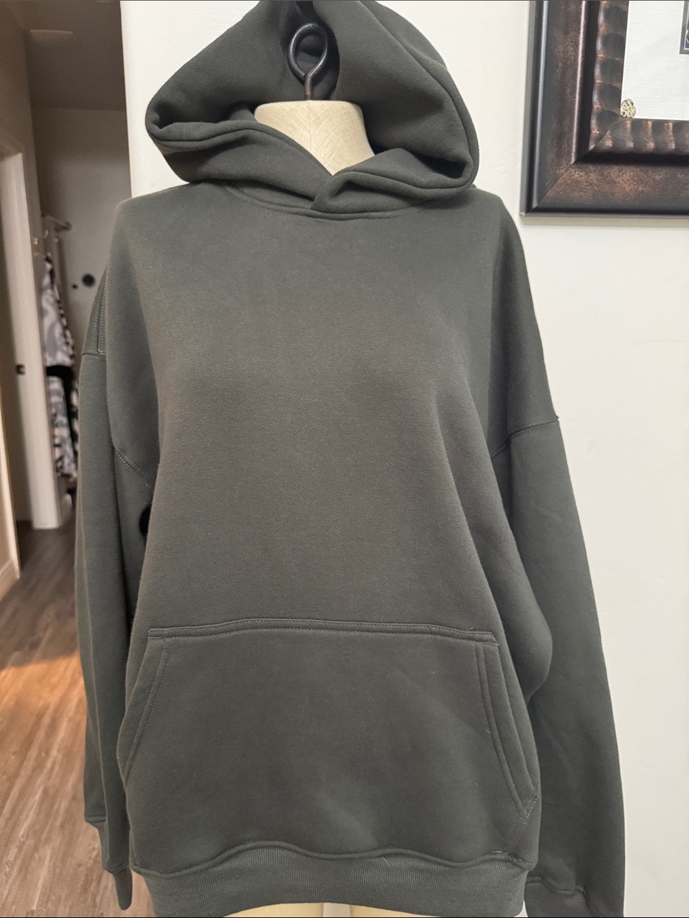 Brooklyn Cloth Olive Hooded Sweatshirt- Heavyweight Collection - size L